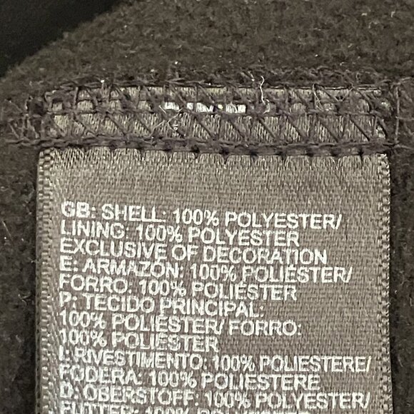 The North Face Black Fleece Zip-up Jacket Lining Men's Medium - Picture 3 of 3